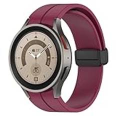 Fiorky magnetiskt silikonband för Samsung Watch Ultra 7/FE/6/6 Classic, justerbart sportarmband klockband Magnetiskt vikbart spänne Mjukt klockband Svettsäkert ersättningsklockband