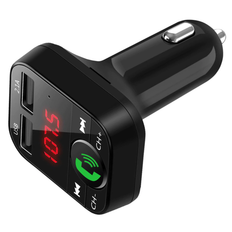 Bluetooth 4.1 / FM transmitter til bil - Sort