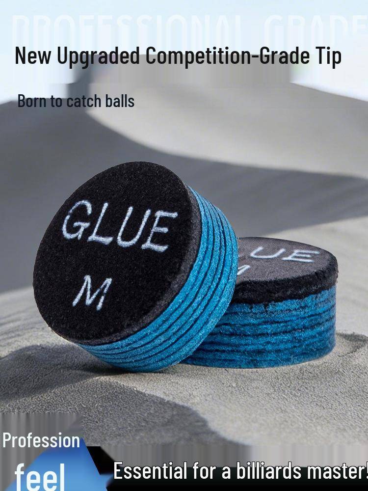 Super Blue Diamond 14mm Svart Åtta Biljardköspets