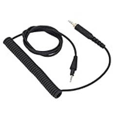 Upprullad Kabel för Pioneer DJ HDJ-CUE1 HDJ-CUE1BT HDJ-X5 HDJ-X7 HDJ-S7, Förlängningskabel för Utbyte Av Ljudkabel, med 6,5 Mm Adapter