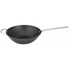 Wokpanna i kolstål 30 cm
