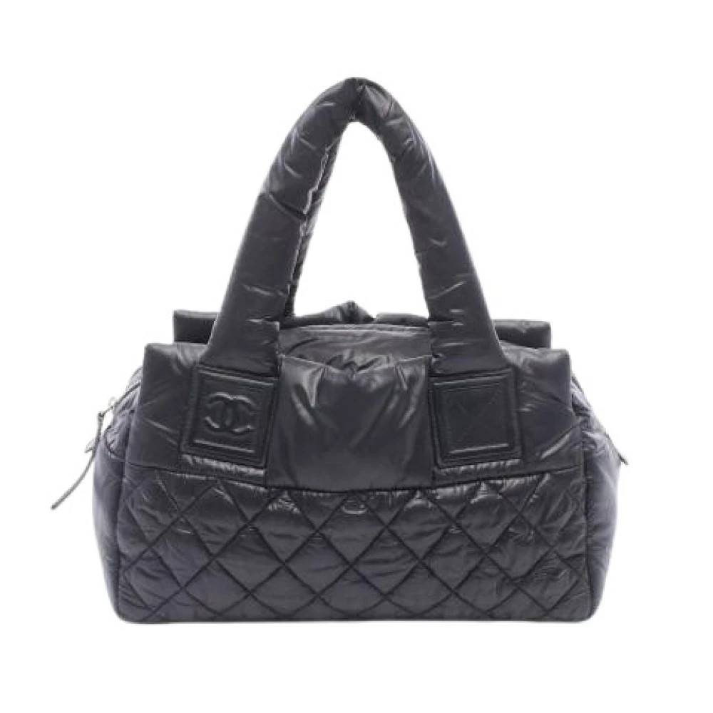 Chanel Vintage Pre-owned Nylon Håndtaske - Vintage - Dame - Sort - ONE SIZE - Nylon