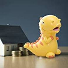 BYNYXI Dinosaurie Spargris för barn, flickor, pojkar spargris i harts sparbössa Tyrannosaurus Rex sparbössa för barn vuxna som present, 15 cm x 15 cm