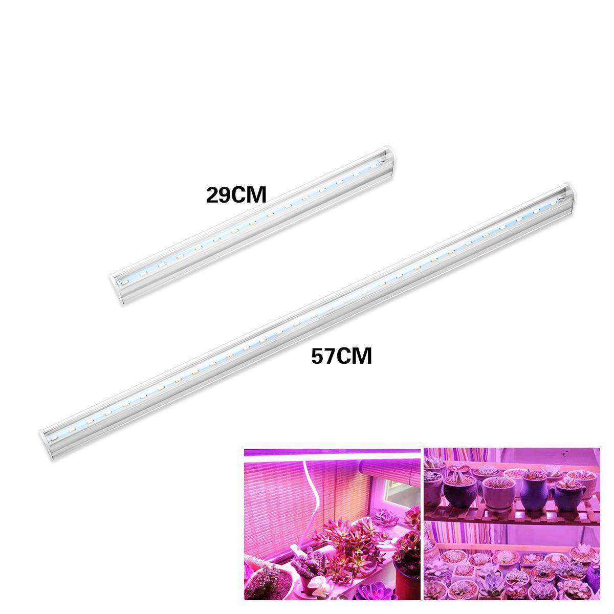 29CM/57CM LED Grow Light Spectrum inomhusväxter Tube Växthusträdgårdslampa med EU-kontakt 29CM