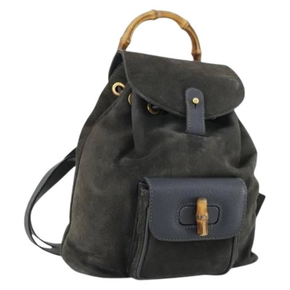 Gucci Vintage Pre-owned Vintage Rygsæk - Vintage - Dame - Blå - ONE SIZE - Uld