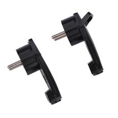 2 stk. Sorte Schuko Vinklede Stikpropper, Schuko Flad Stikprop 250 V (16 A), Schuko Stikprop, Schuko Flad Stikprop, EU-Stikprop - WELLNGS