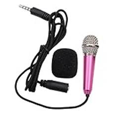 ifundom bärbar mikrofon handhållen mikrofon internet chattmikrofon mini soundbar minimikrofon trådlösa mikrofoner mini mikrofon för telefon trådlös högtalare dator karaoke artefakt rosa