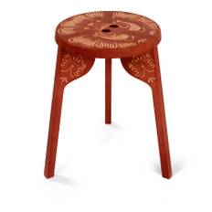 Zanat - Tattoo Stool Folk, Lönn, Gray - Sittpallar - Gert Wingårdh,Sara Helder - Grå - Trä