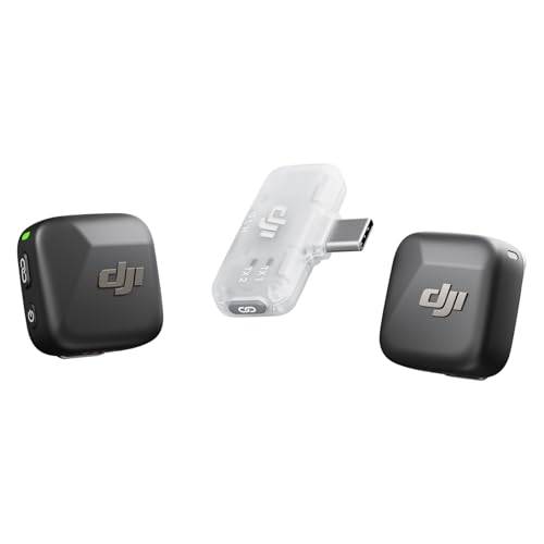 DJI Mic Mini (1 TX + 1 Mobile RX), Lavalier Microphone for iPhone 17/16/15 and Android/PC/Tablets, Plug & Play, 300m Transmission, Ultra-Lightweight,