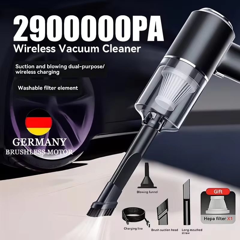 2990000PA Wireless Car Vacuum Cleaner Wet Dry 120W Cordless Handheld Auto Vacuum High Power Cleaner For Home Office 2026 New