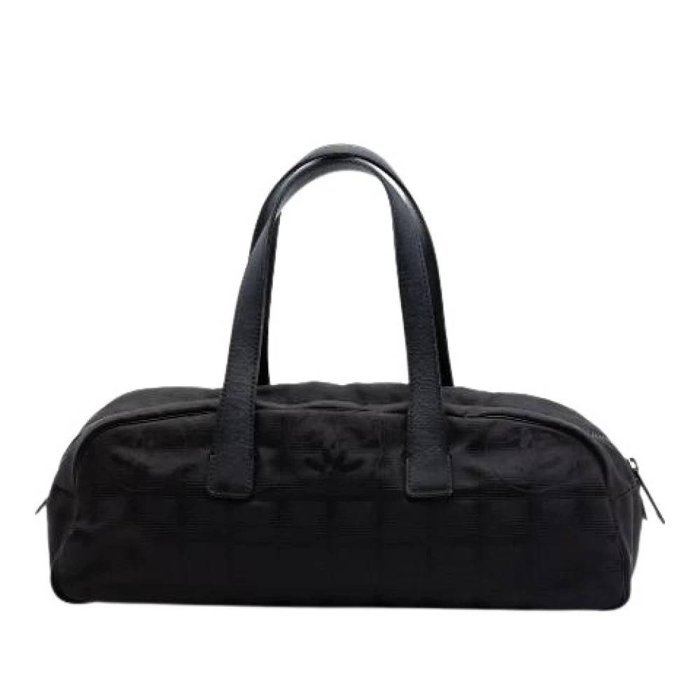 Chanel Vintage Pre-owned Nylon Håndtaske - Vintage - Dame - Sort - ONE SIZE - Nylon