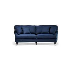 Howard Classic soffa 3-sits indigo - Blå (A. 230 / B. 95 / C. 95 / D. 55 / E. 51 / F. 59 cm)
