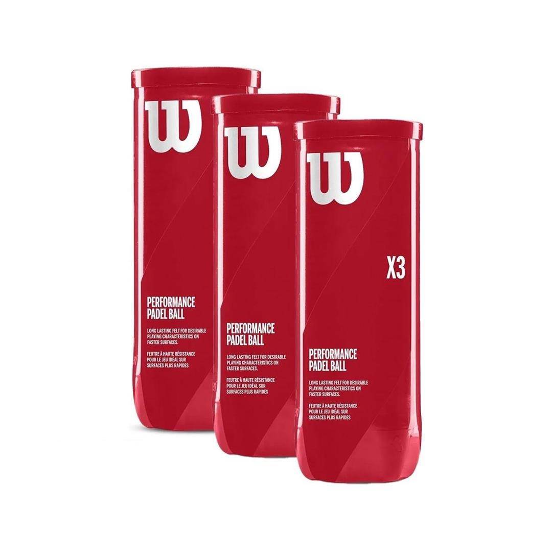 Wilson Performance Padel Ball X3 3 rør