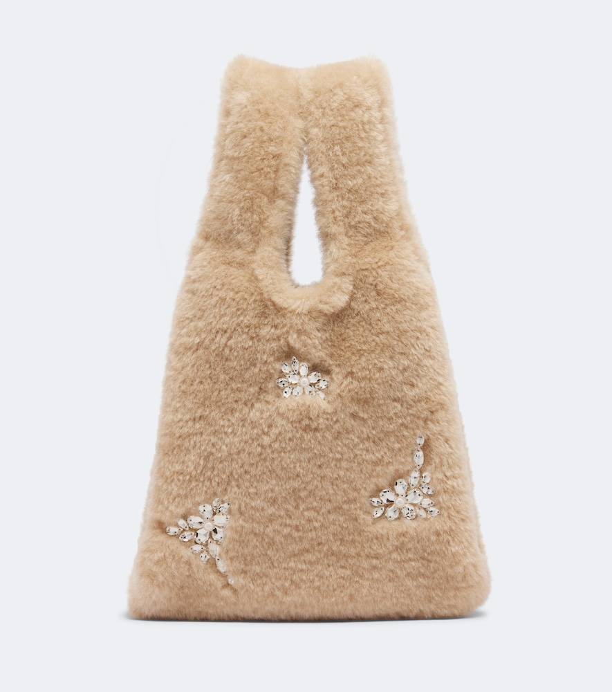 Simone Rocha Bolso shopper Mini adornado - beige - Talla Única