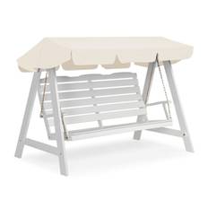 Dalom Hængesofa Fyrretræ 3 pers. - Hvid/Beige