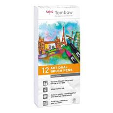 Marker Tombow ABT Dual Brush 12P-3 grey colours (12)