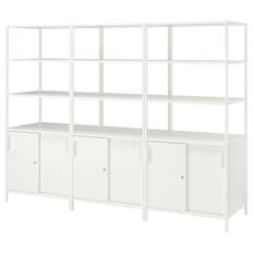 IKEA - TROTTEN skabskombination, hvid, 240x180 cm