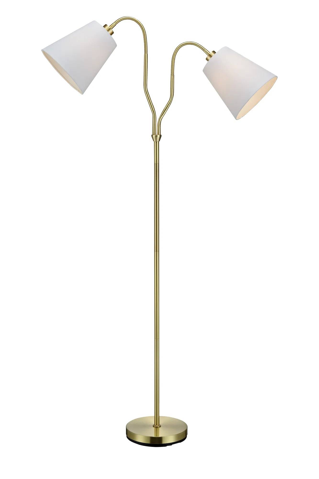 Modena Golvlampa Mässing/Vit