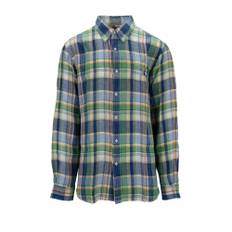 Ralph Lauren, Skjorta, Herr, XL, Linne, Herrskjorta Knapp