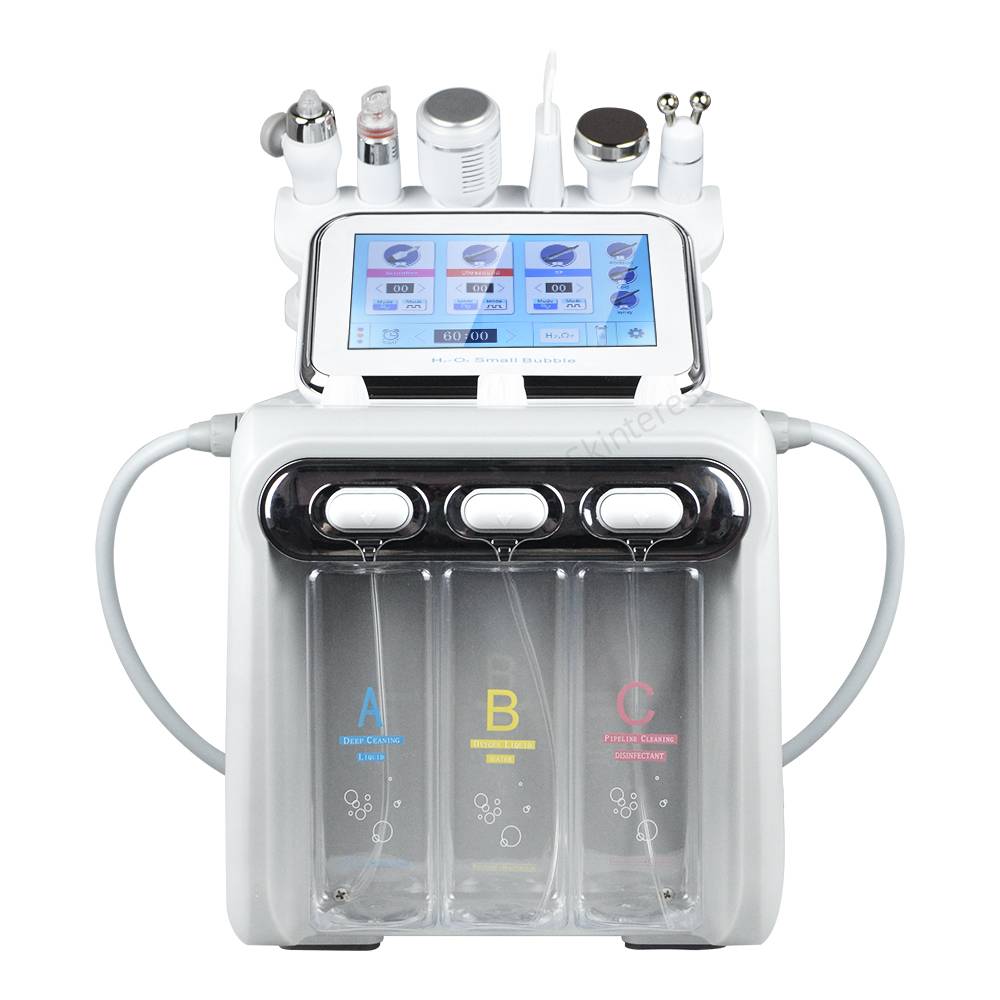 Sentidos 6in1 H2-O2 Hydro Dermabrasion Microdermabrasion Bio-lifting Spa Facial Ance Pore Cleaner Facial Bubble Machine