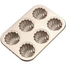 Madeleine form kakform 6- hålighet non-stick sfärisk kammussla madeline bakeware smör tårta kakor bakning form muffinsform