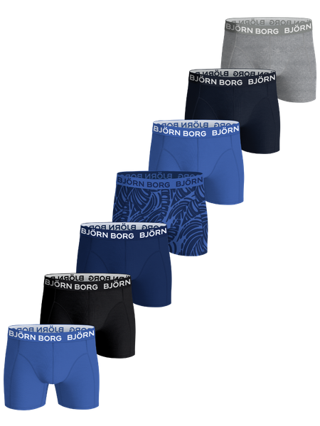 Björn Borg Cotton Stretch Boxers 7-pack Svart, 146-152