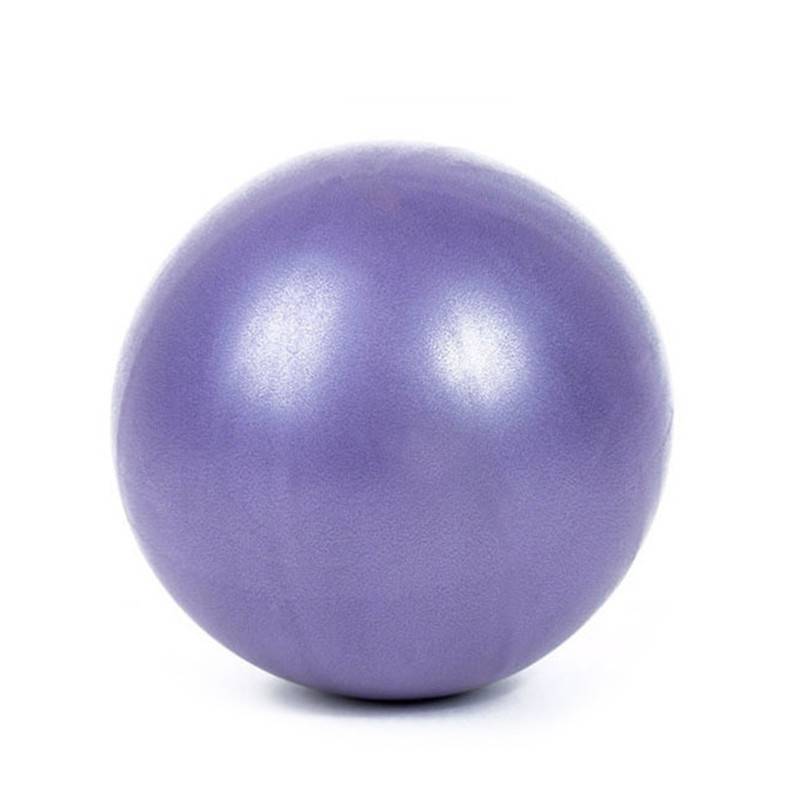 25cm träningsboll gym hem mini fitness balans yoga boll bantning träning boll luktfri pilates träning yoga boll passform boll - Lila