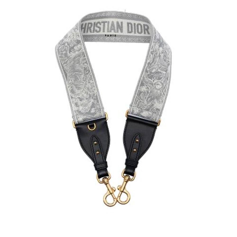 Dior Vintage Pre-owned Skulderrem - Vintage - Dame - Grå - ONE SIZE - Uld