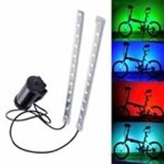 LEADBIKE A106 1 par LED Cykel Hjul Lys Lys Farverig Cykel Stel Rør Lys MTB Baglygte USB Genopladelig