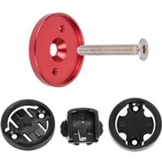 Ultralätt ztto mtb cykel headset datorhållare stam topplock cykel stoppur gps mount för garmin bryton cateye - Röd