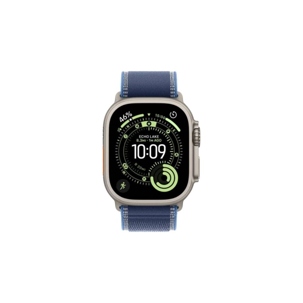 Apple Watch Ultra 3 GPS + Cellular 49mm Natural Titan Blue/Bright Blue Terrängloop S/M