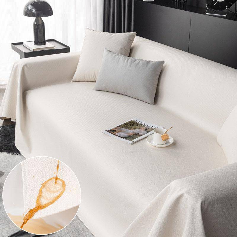 Vattentät för att förhindra läckage av urin Sofföverdrag Tyg konstläder Four Seasons Universal Modern Light Luxury NonSlip Full Cover Handduk Läderöve