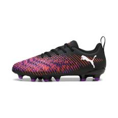 PUMA FUTURE 8 PLAY FG/AG Football Boots Youth, Shoes, Black/White/Glowing Red, 36 - Glowing Red - 36
