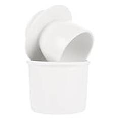 MUXHEL 200 g porslin smörklocka med lock, vit fransk smörburk, smörglas keramik med handvev, rund smörhållare för mjukt smör