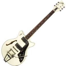 Duesenberg Fullerton TV White Halvakustisk gitarr