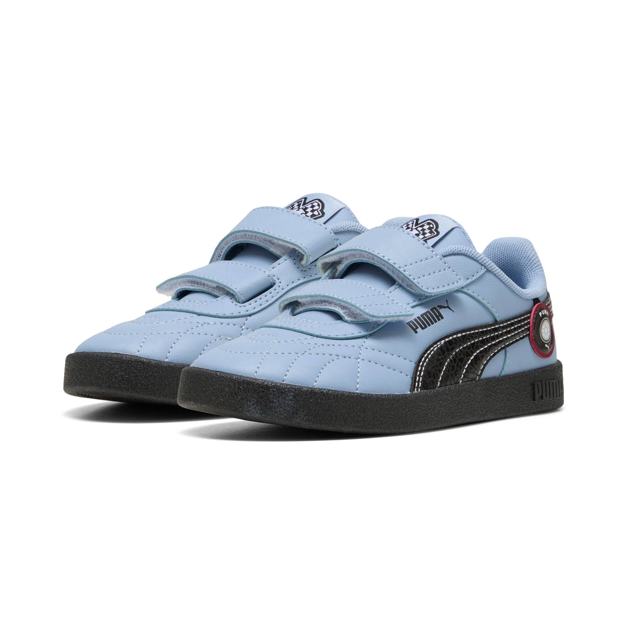 PUMA Club II Indoor Racing Crew Sneakers Kids, Age, Chambray Blue/Black, 30