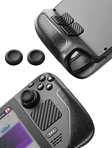 JSAUX Skin skydd för Steam Deck - Set med kompatibla markörer, handtag, touchpad skydd och tumgrepp lock