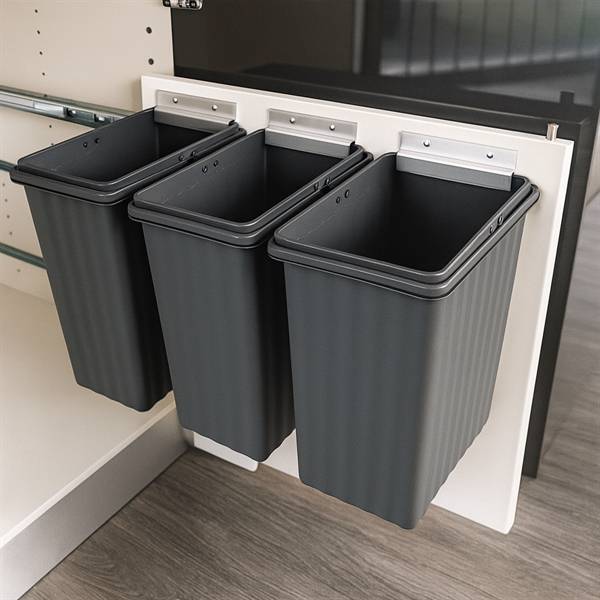 AffaldsSystem - Byg Selv - Udtræk - 3 spande 22,5L.