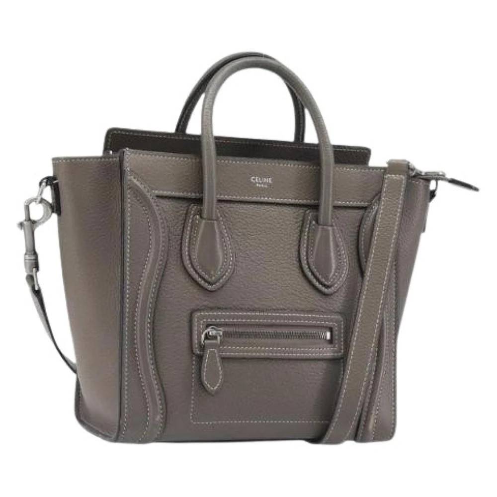 Celine Vintage Pre-owned Vintage Håndtaske - Vintage - Dame - Grå - ONE SIZE - Uld