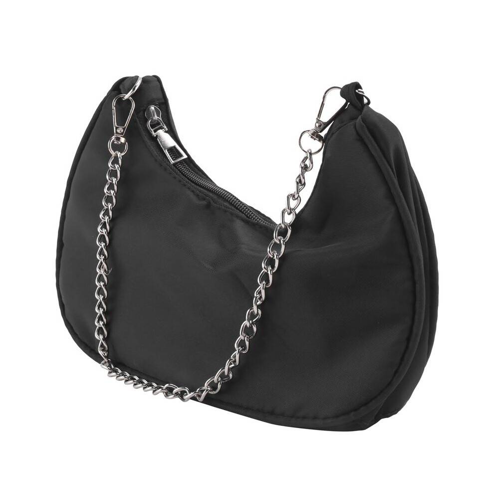 Fashion Handbag Women Underarm Bag Retro Solid Color Ladies Handbags Design Girls Small Shoulder Bags Black