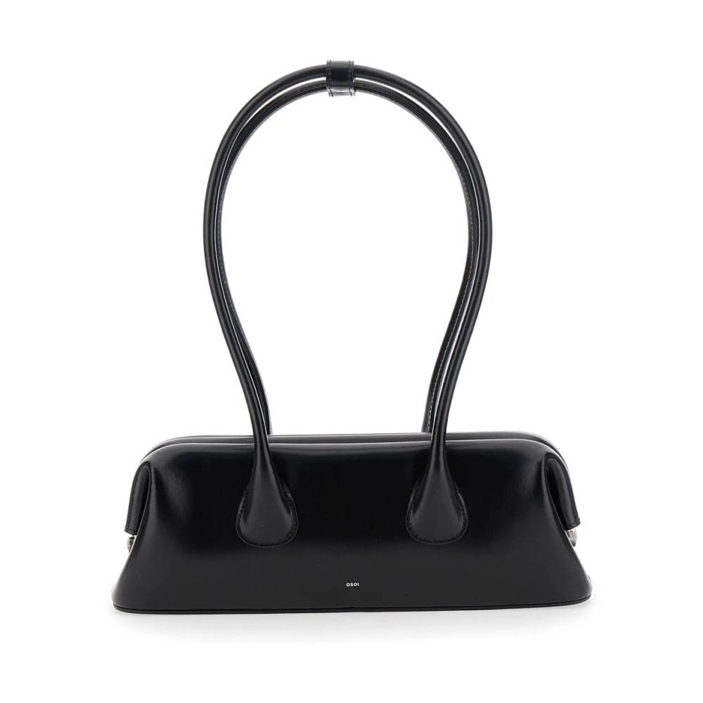 OSOI Sort Boat Wide Mini Skuldertaske - Tasker - Dame - Sort - ONE SIZE - Uld