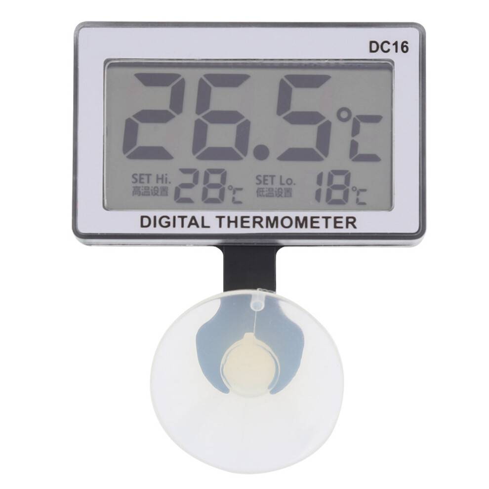 Hygrometer med temperaturalarm til indendørs og udendørs brug, akvarie- og krybdyrakvarietermometer, multifunktionelt digitalt termometer med
