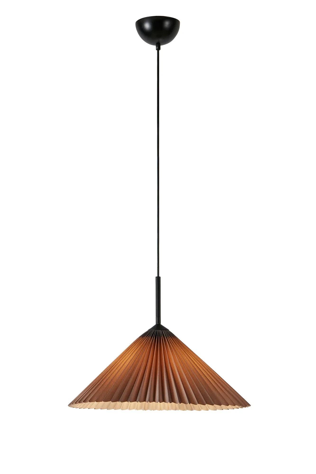 Plisado Taklampa Grå 50 cm