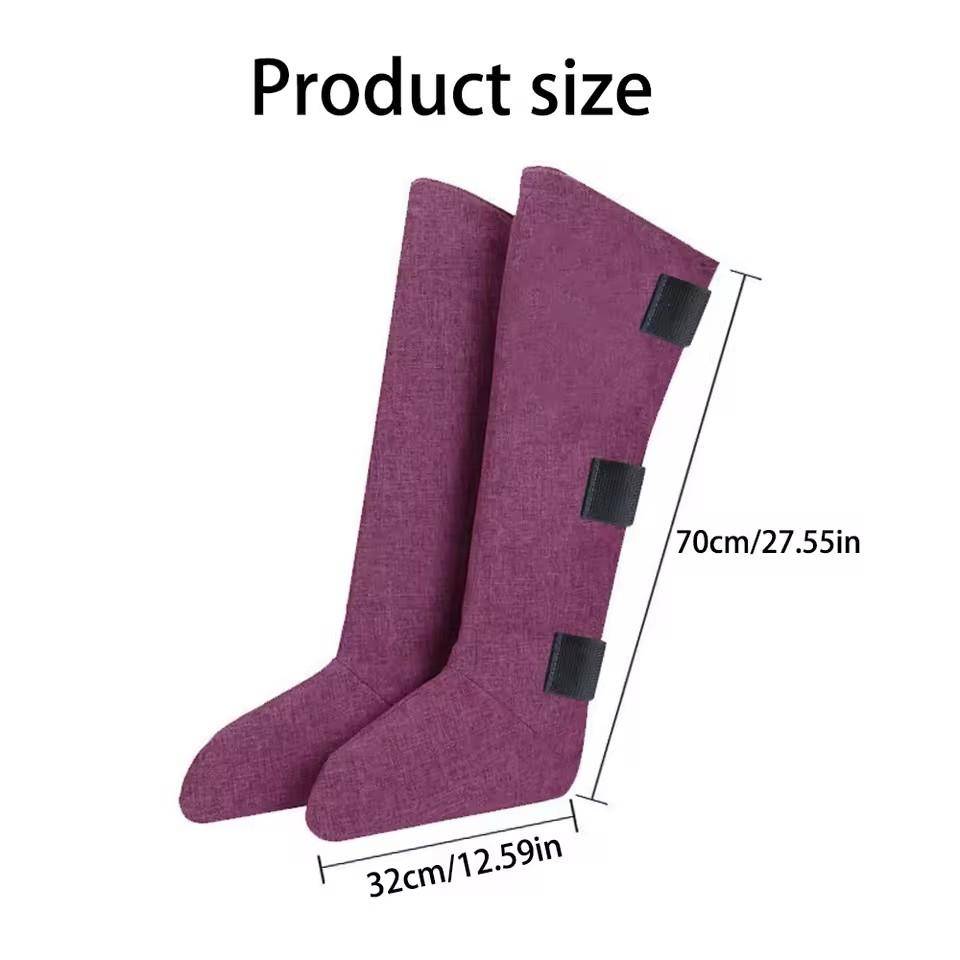Super Big Electric Heating Foot Boot Leg Hot Compress Massager Moxibustion Heat Knee Pad Elderly Leg Warmer with Remote Control EU Plug