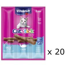 Vitakraft - Kattesnacks - 20 x Cat Stick laks - Klar til levering - Prismatch