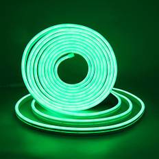 XUNATA USB Neon LED Remslampor, 5V 2835 120Leds/m LED Strip Vattentät Diffusion Flexibel LED-Ljus Band Ljusband Slang (Grön, 3M)