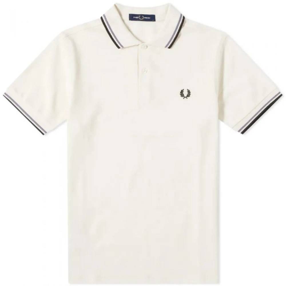 Fred Perry - Slim Fit Twin Tipped Polo Toppar - Herr - L - Bomull