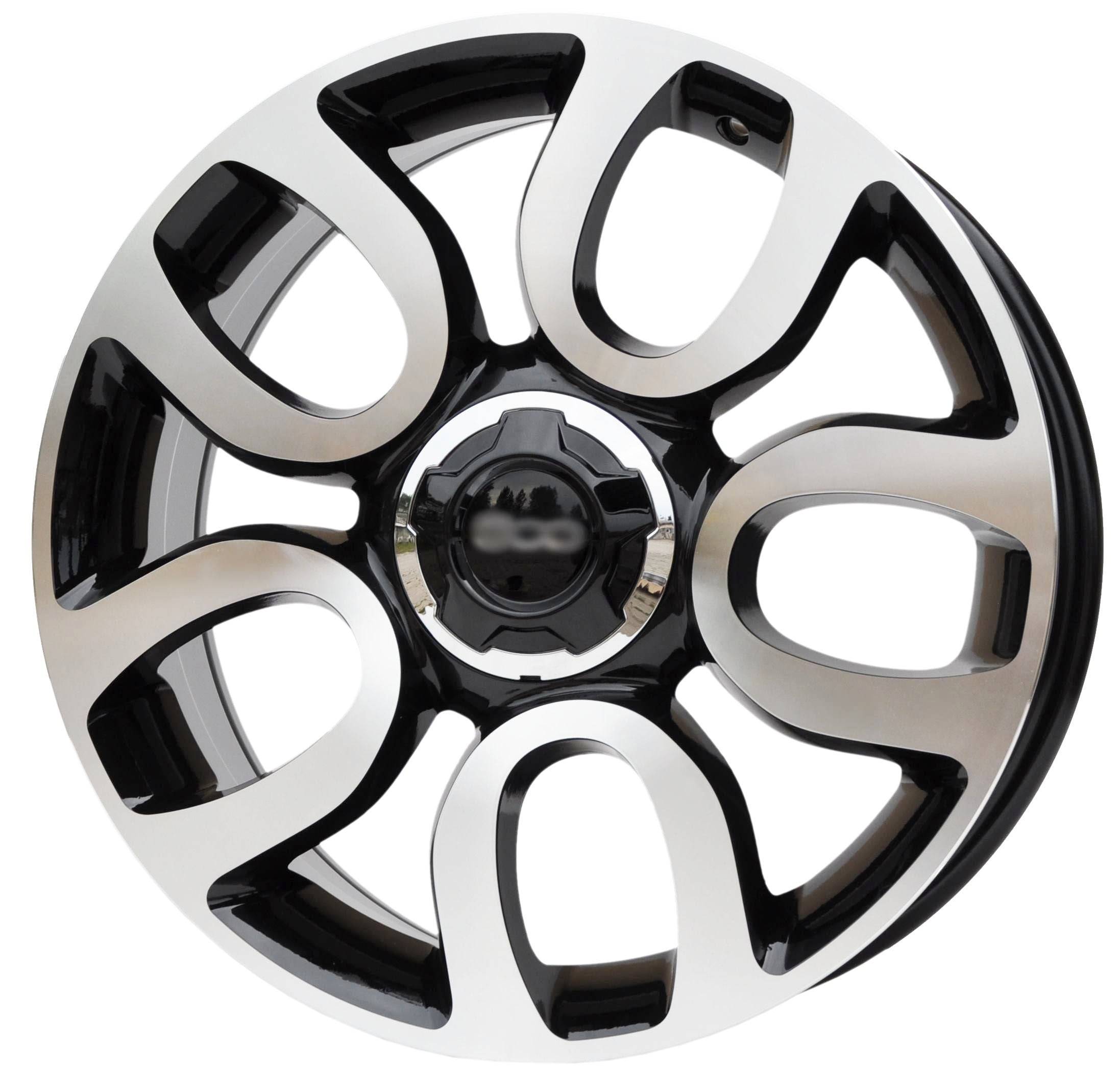 PDW 1291 Alufælge 17" 5x98 ET41 – Poleret/sort (sæt á 4)
