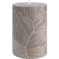 Blockljus, Shea-stearin, 6,7x10 cm, Khaki