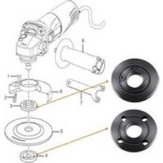 Inre flänsmutter yttre fläns set för dewalt ryobi 224399-1 mutter adapter
